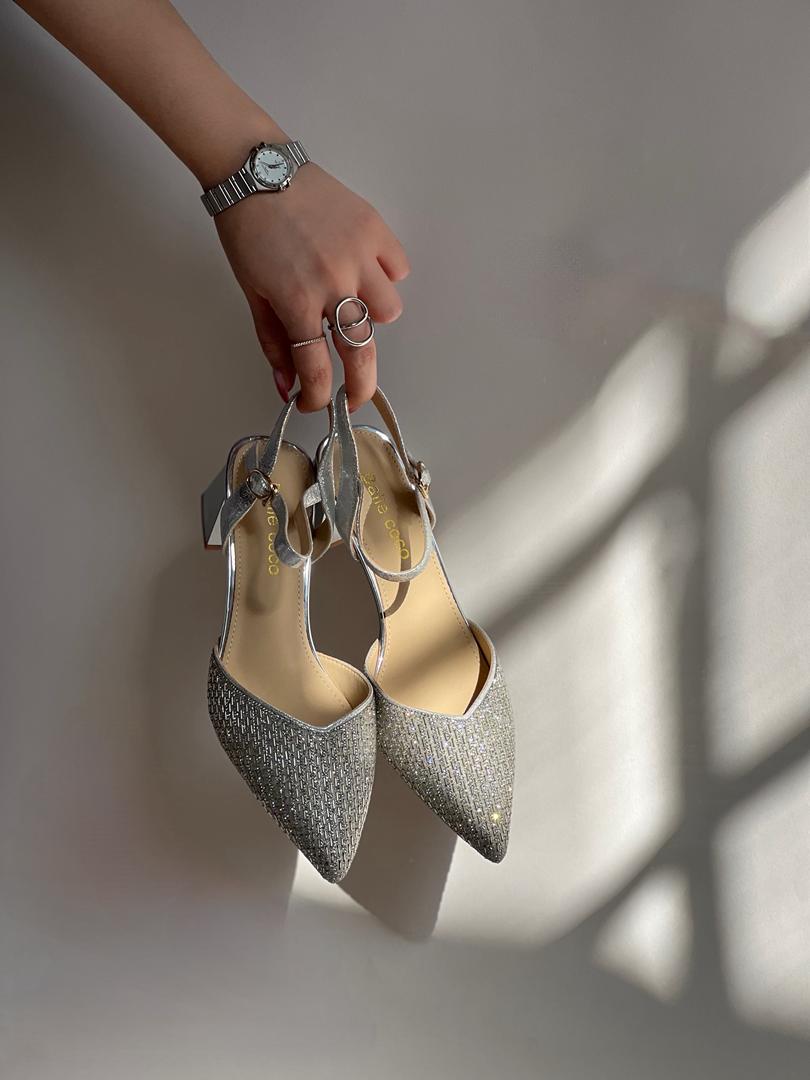 کفش مجلسی زنانه مدل پاشنه پهن